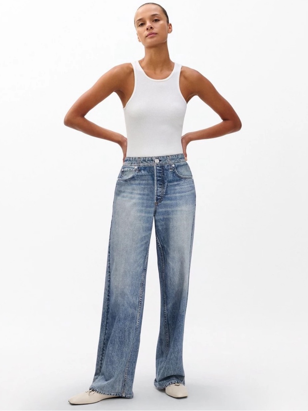 Rag & Bone Miramar Wide-Leg Pant Small Petite